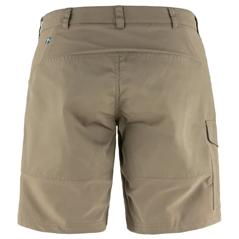 Fjallraven Nikka Shorts Curved Womens in Suede Brown-1